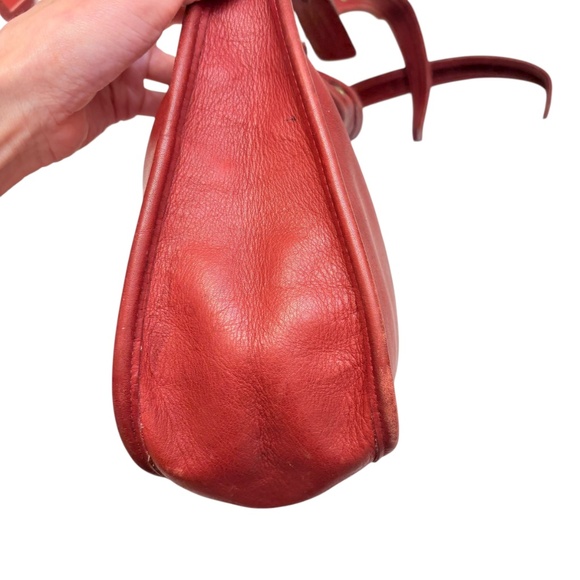 Coach vintage 9950 red leather Janice legacy messenger bag - Picture 5 of 16